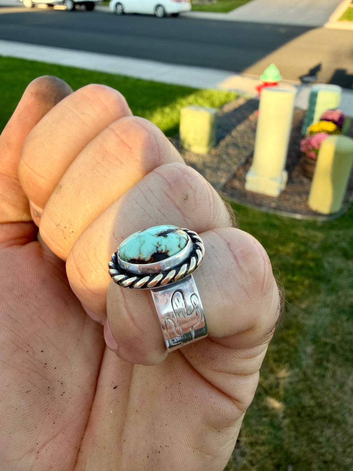 Saguaro Variscite Ring Size