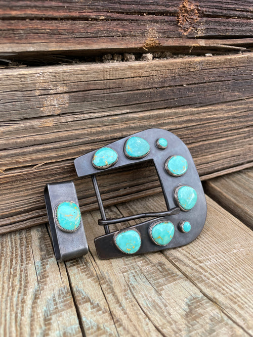 Belt Buckle #06 Turquoise