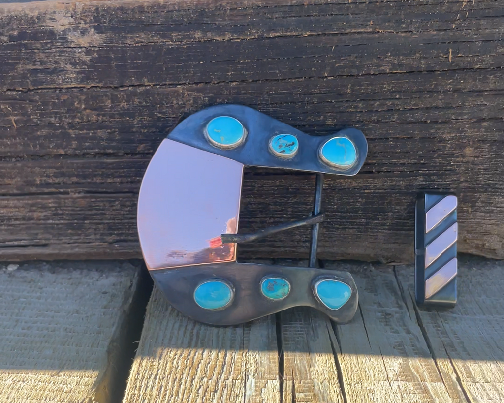 Belt Buckle #02 Lone Mountain / Sleeping Beauty
